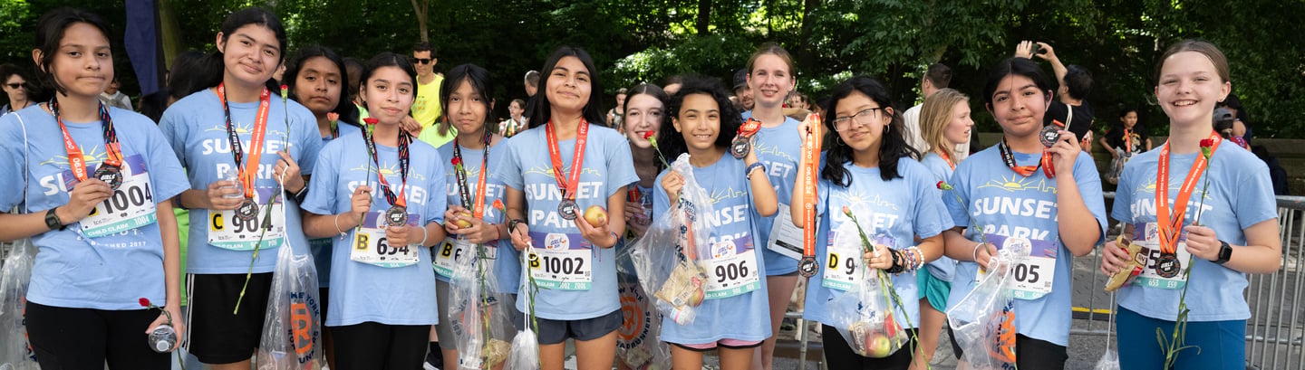Girls Run at the Mastercard New York Mini 10K