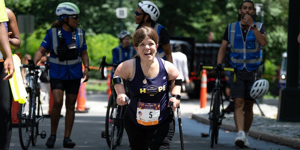 Becky Curran at the Achilles Hope and Possibility 4M