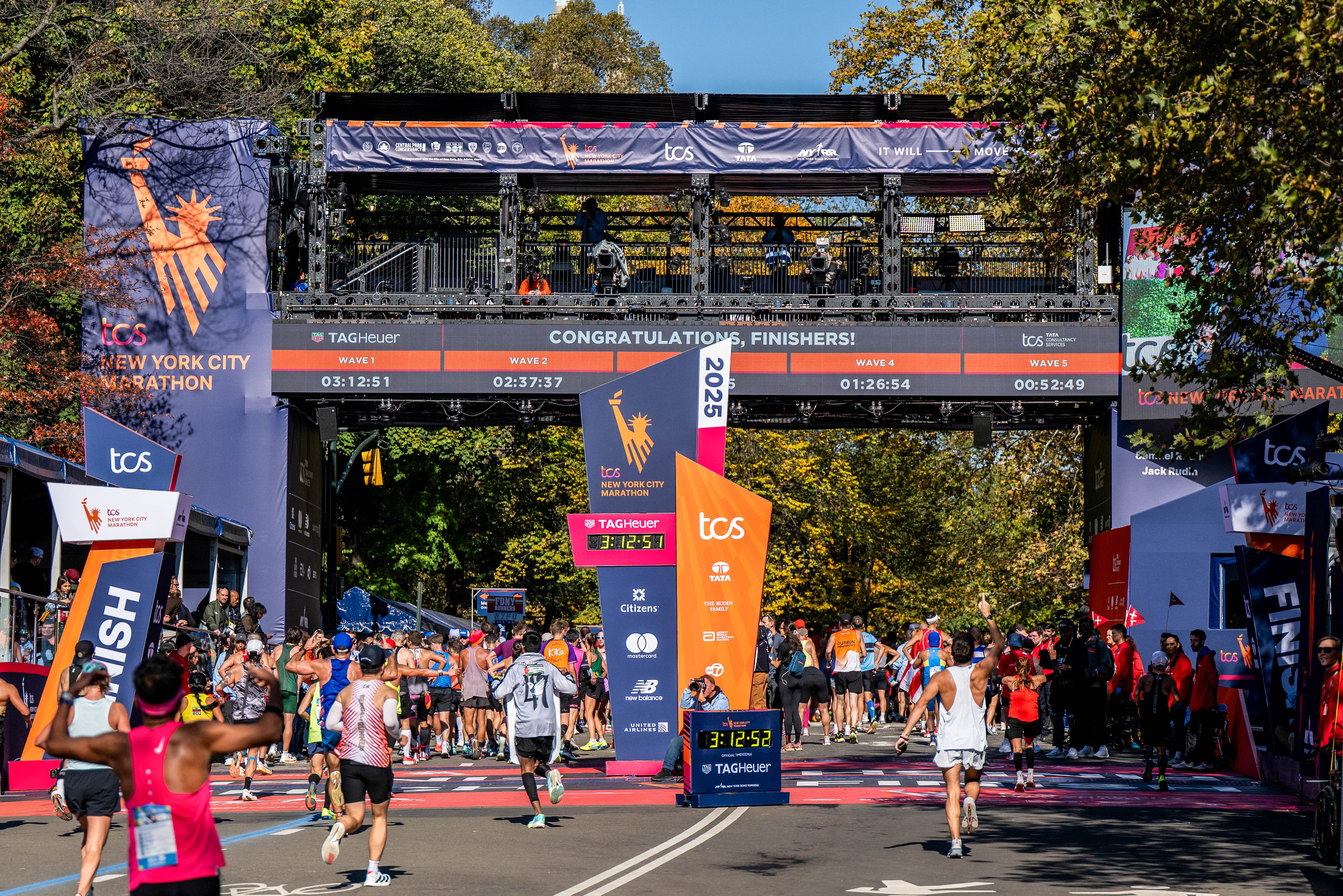 TCS New York City Marathon Finish Line