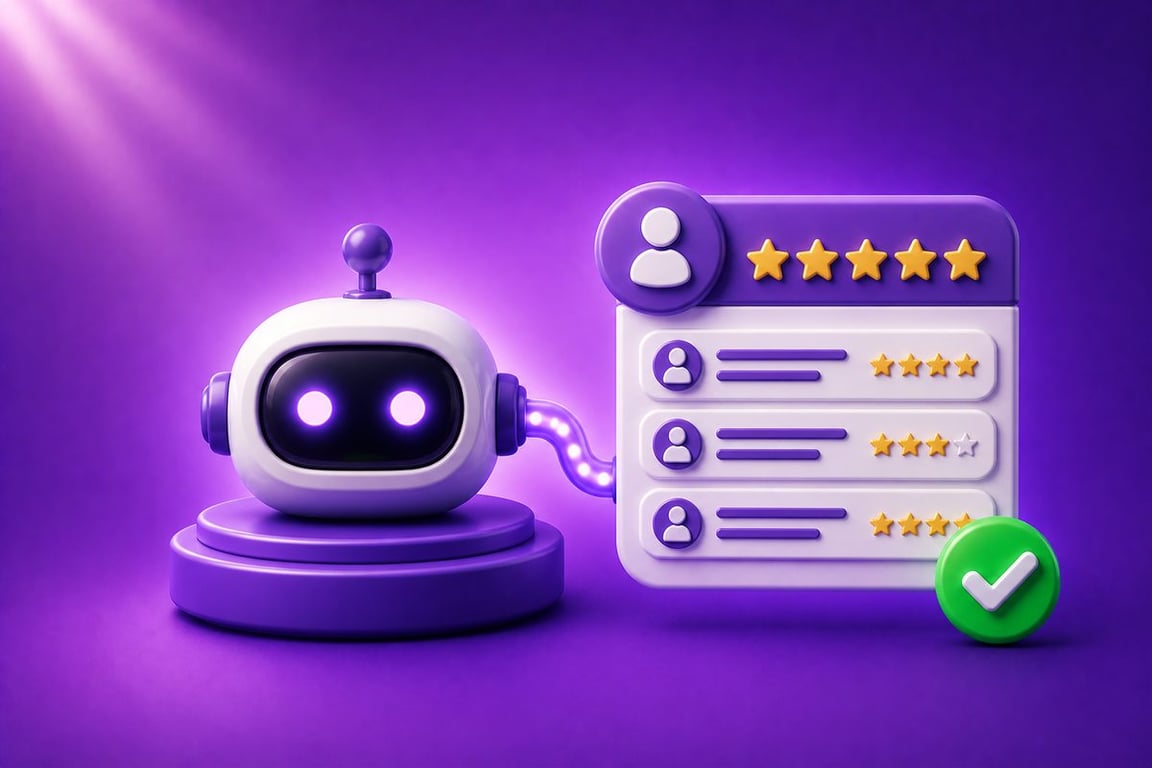 AI Reputation Agent automating 5-star Google review generation for Australian local businesses