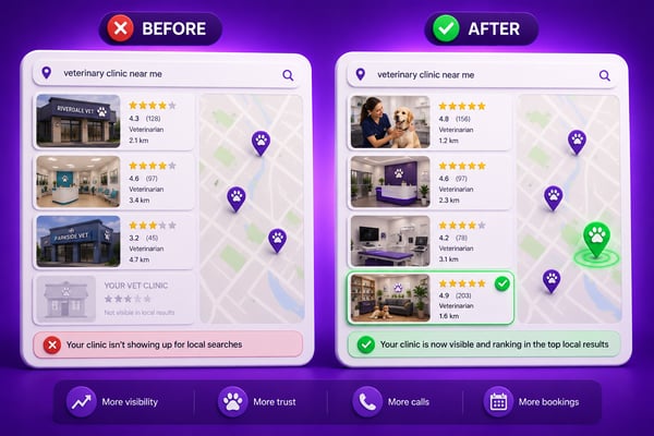 How Australian vet clinics can get more clients from AI search