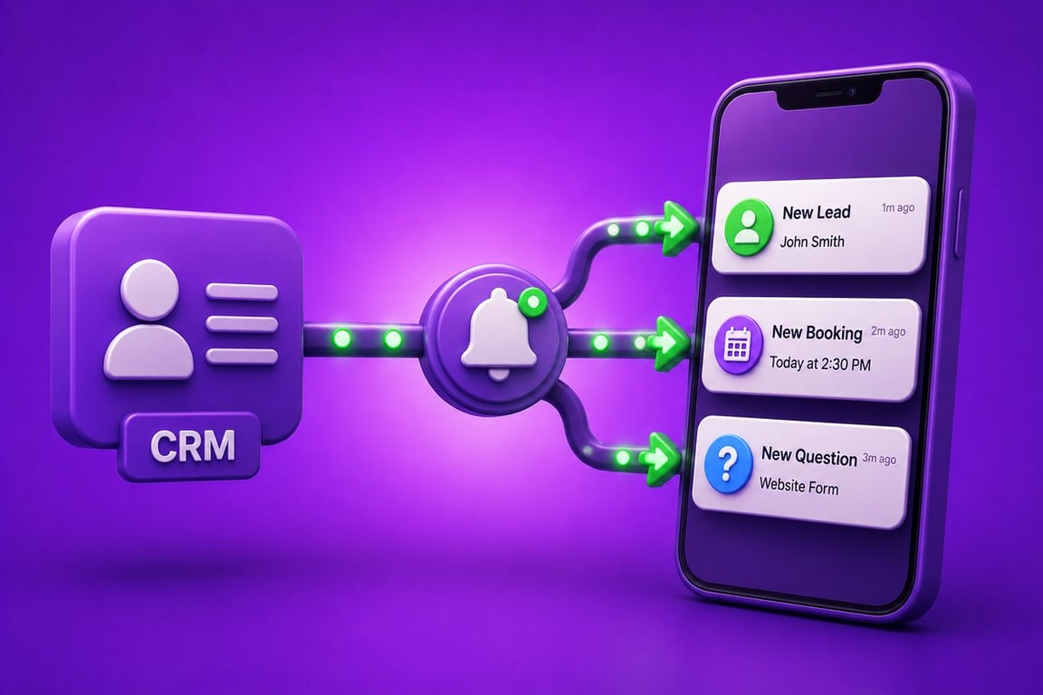 Mobile booking automation for Australian business websites