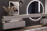 Зеркало и навесные тумбы "ДОЛЬЧЕ" 2