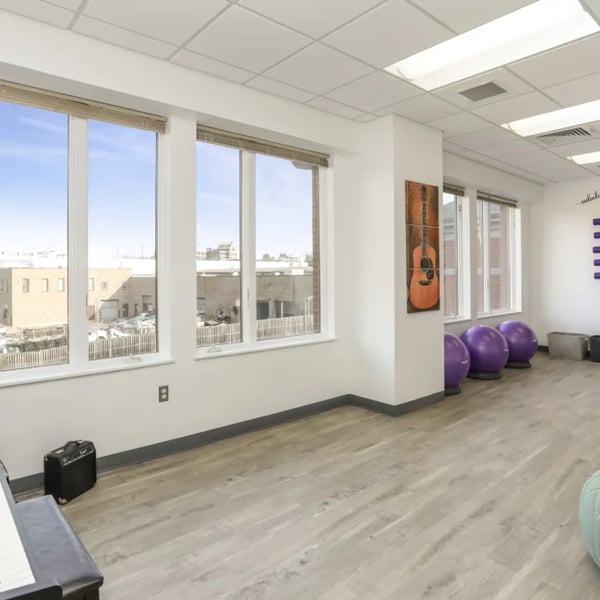 Yoga and wellness studio at Novara Recovery Center