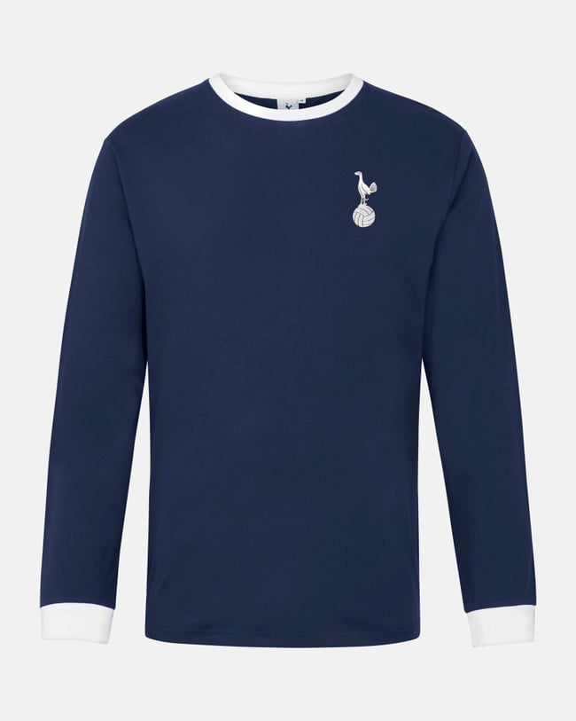 Herren Tottenham Hotspur 1970 Auswärts Retro Langarmtrikot