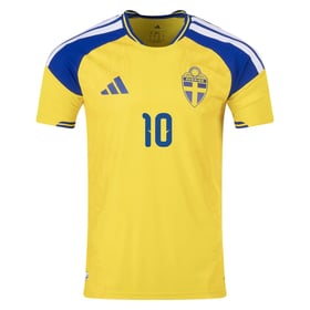 Damen Schweden 2026 Heim Authentic Weltmeisterschaft Trikot IBRAHIMOVIĆ #10