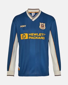 Kinder Tottenham Hotspur 1997 Auswärts Retro Pony Langarmtrikot