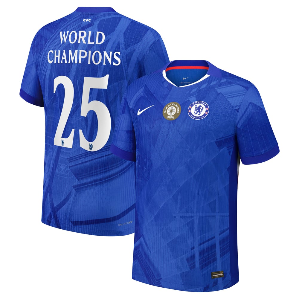 Damen Chelsea 2025/26 Heimtrikot Weltmeister Nr. 25