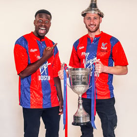 Herren Crystal Palace 1991 Retro ZDS Cup Sieger Trikot