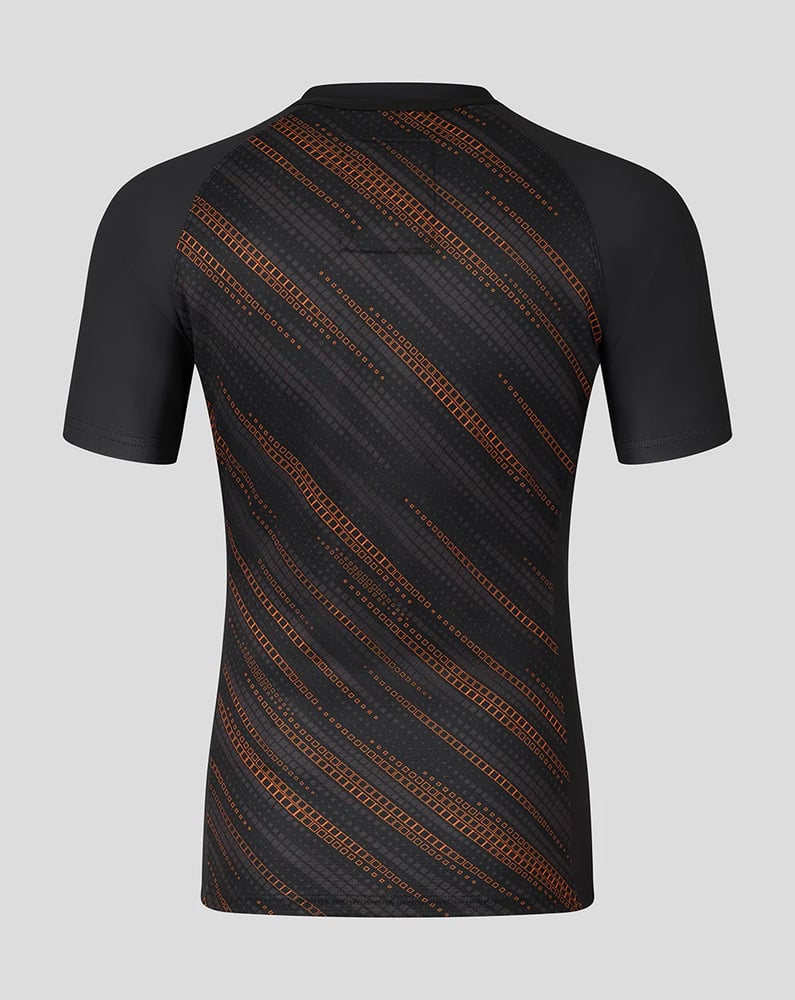 Men's Leicester Tigers 2025/26 Third Warm Up Shirt - Black