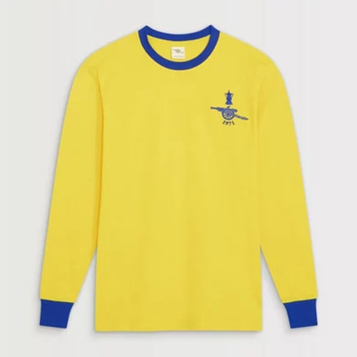 Damen Arsenal 1971 Auswärts Retro FA Cup Langarmtrikot