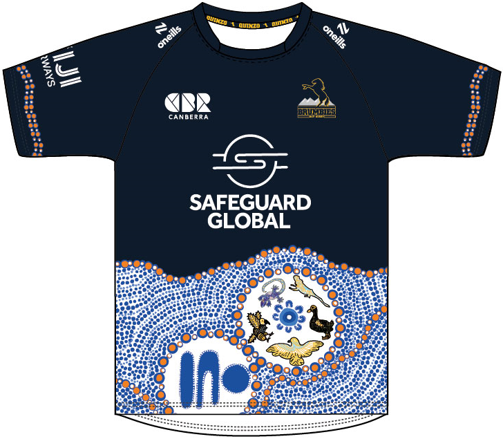 Men's ACT Brumbies 2025 Third Warm Up Shirt