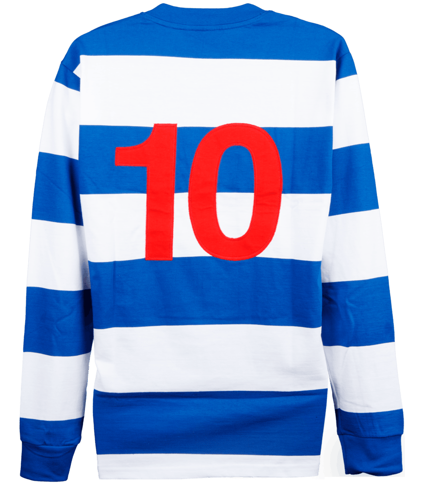 Damen Queens Park Rangers 1975/76 Heim Retro Langarmtrikot #10