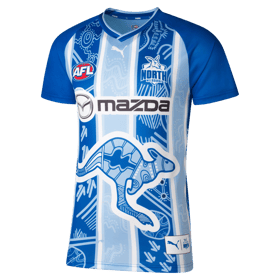 Men's North Melbourne Kangaroos 2025 Third Warm Up Shirt