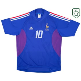 Männer Frankreich 2002/04 Heim Retro Shirt Zidane #10