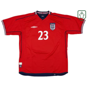 Männer England 2002/04 Auswärts Retro Shirt Rooney #23