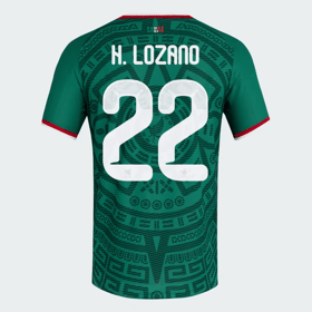 Herren Mexiko 2026 Heim Authentisches WM-Trikot H. LOZANO #22