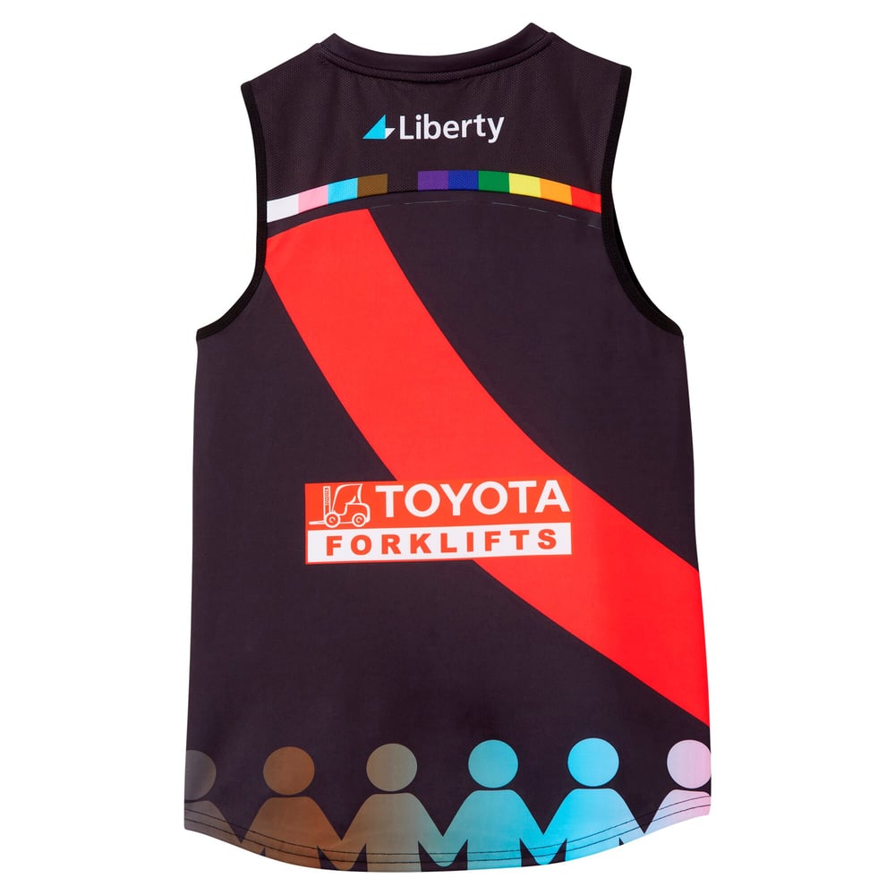 Women's Essendon Bombers 2024 Third AFLW Pride Guernsey