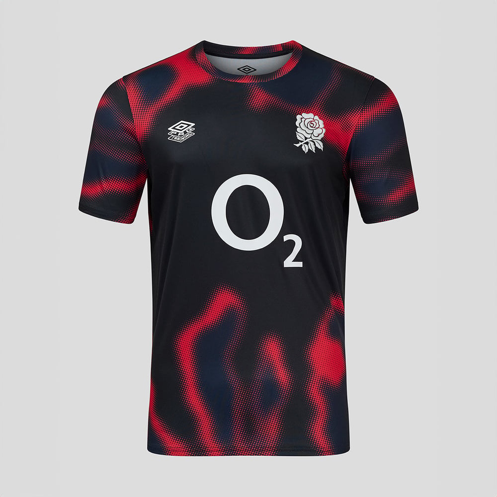 Men's England Rugby 2024/25 Third Warm Up Shirt - Heatmap