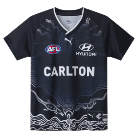 Men's Carlton Blues 2025 Third Warm Up Shirt