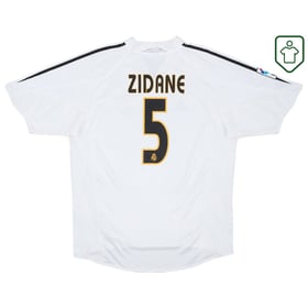 Herren Real Madrid Heim-Retro-Trikot 2004/05 Zidane #5