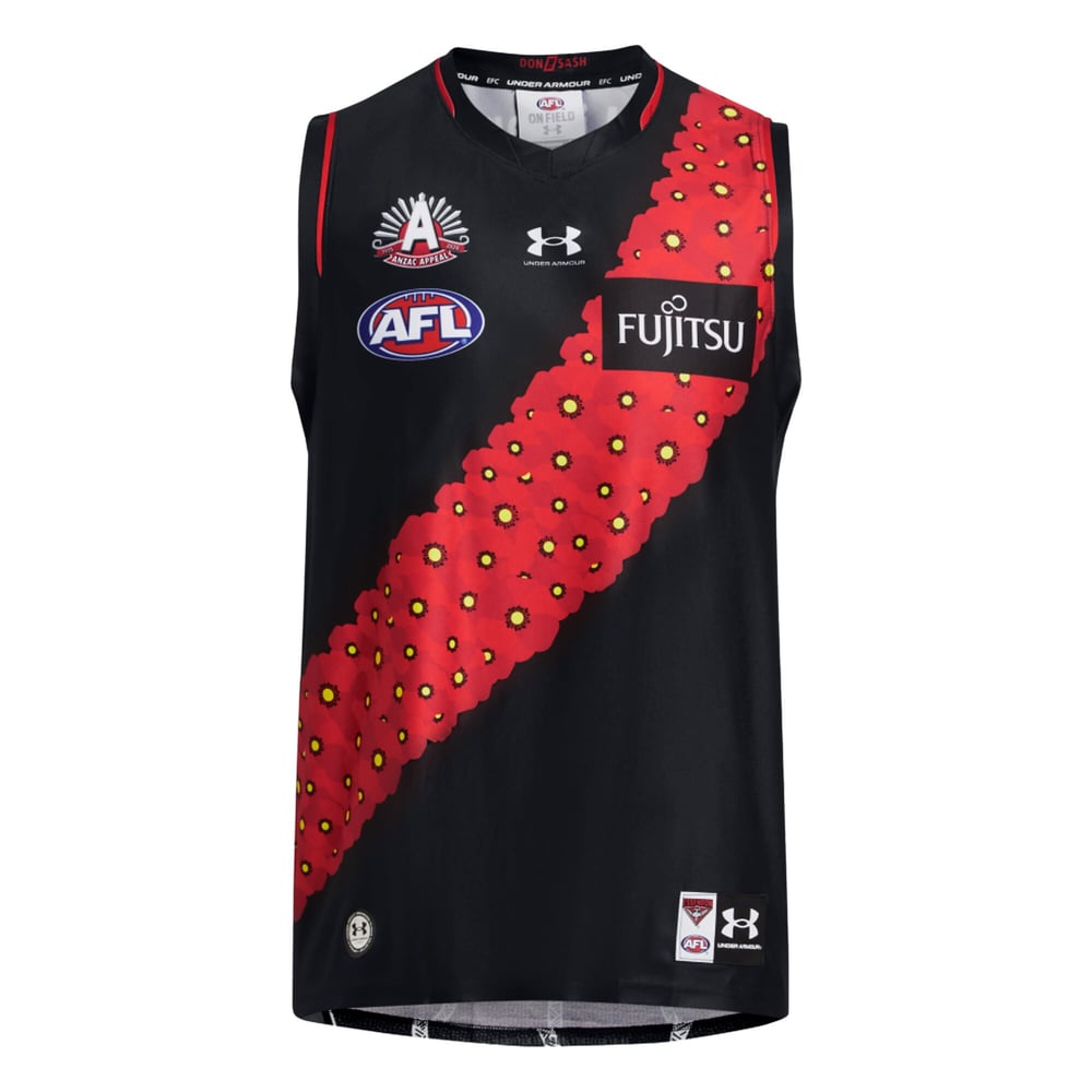 Men's Essendon Bombers 2024 Third Anzac Guernsey