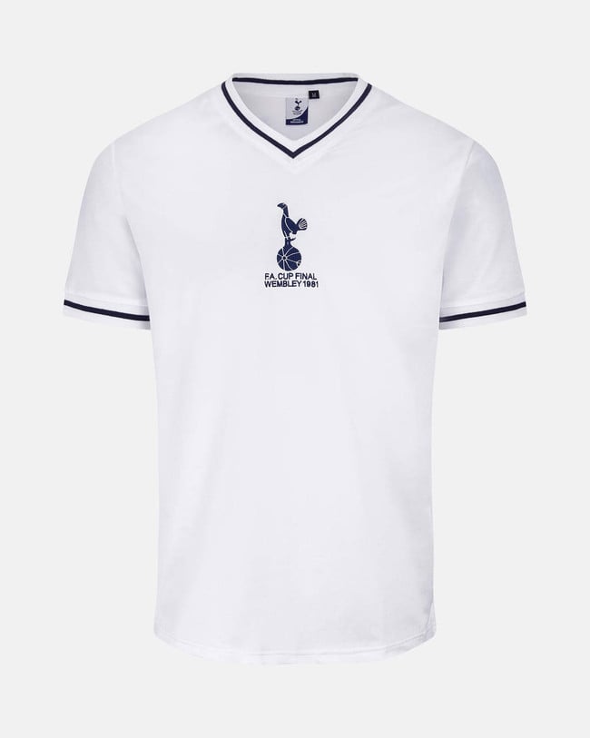 Kinder Tottenham Hotspur 1981 Heim Retro FA Cup Final Trikot #6