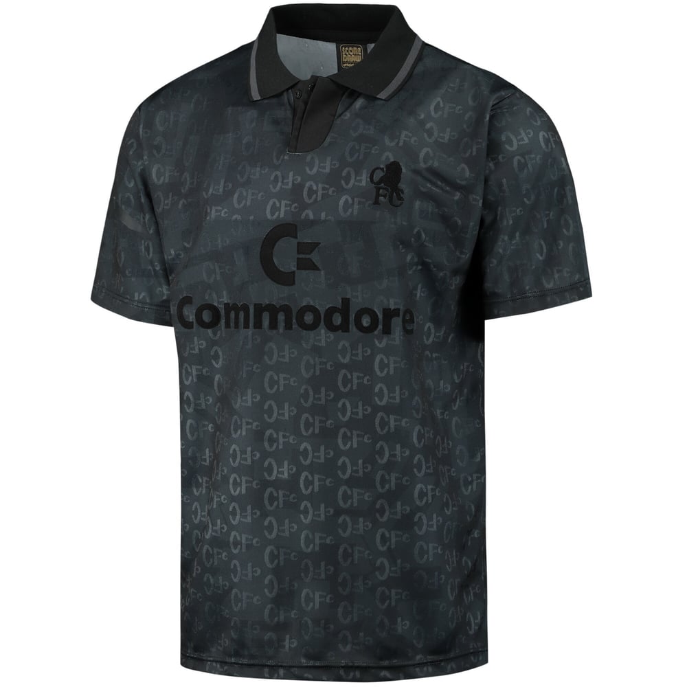 Damen Chelsea 2023 Retro Black Out Trikot