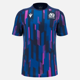 Men's Scotland Rugby 2025/26 Third Warm Up Gym Shirt