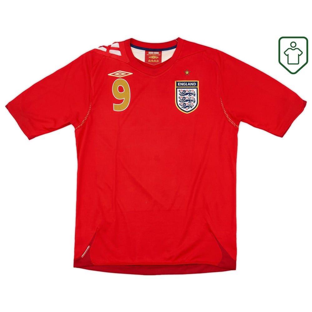 Männer England 2006/08 Auswärts Retro Shirt Rooney #9
