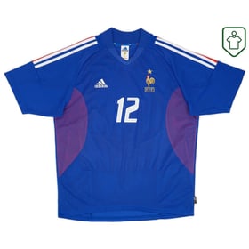 Männer Frankreich 2002/04 Heim Retro Shirt Henry #12