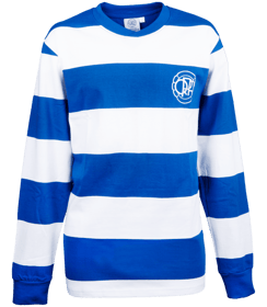 Herren Queens Park Rangers 1975/76 Heim Retro Langarmtrikot #10