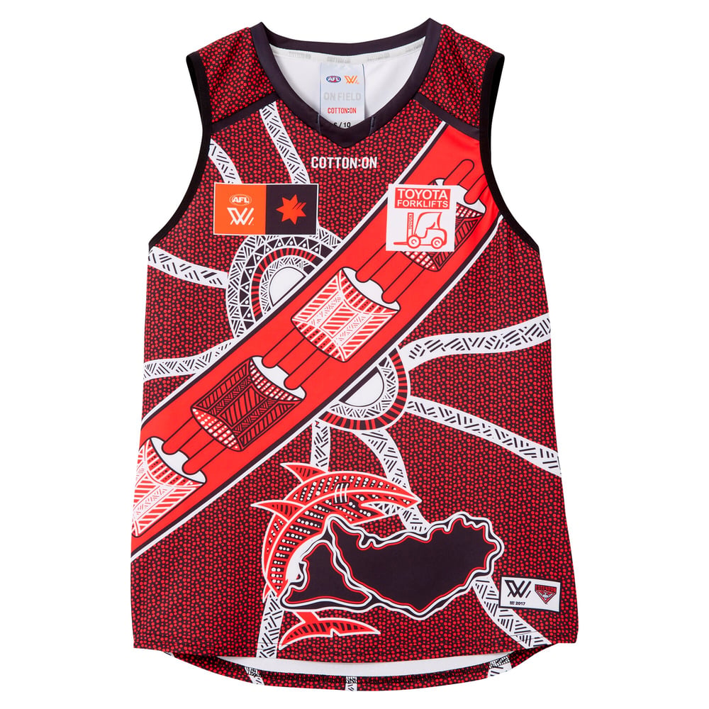 Women's Essendon Bombers 2024 Third AFLW Dreamtime Guernsey
