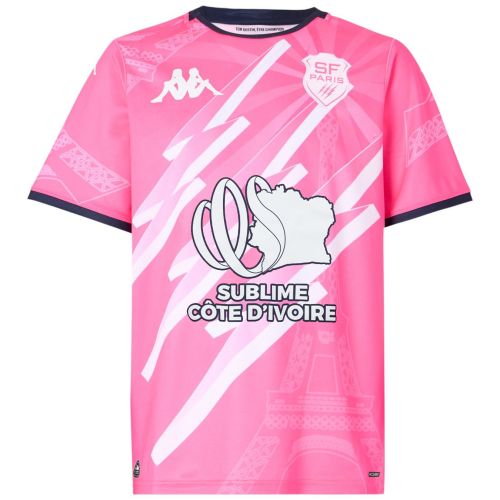 Men's Stade Français Paris 2025/26 Home Sponsored Shirt