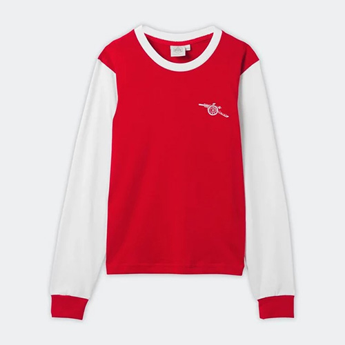 Damen Arsenal 1970 Heim Retro Langarmtrikot