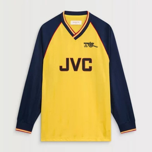 Kinder Arsenal 1988/89 Auswärts Retro Langarmtrikot