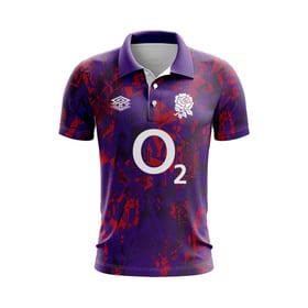Men's England Rugby 2024/25 Third Exclusive Warm Up Polo Shirt