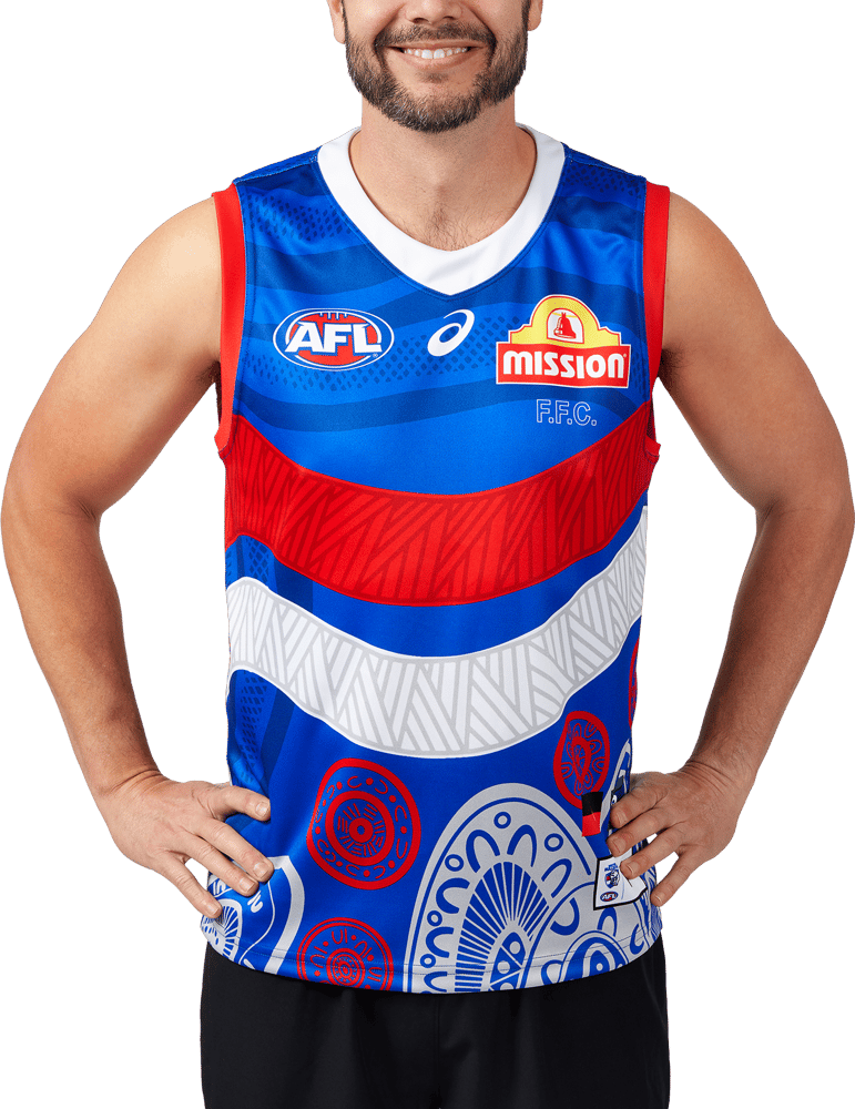 Men's Western Bulldogs 2024 Third Indigenous Guernsey