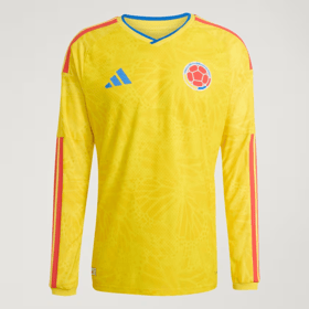 Herren Kolumbien 2026 Heim Authentisches WM-Langarmtrikot
