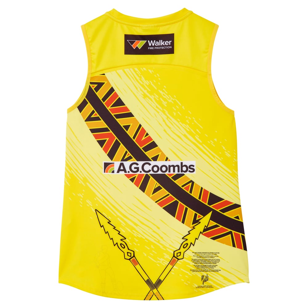Men's Richmond Tigers 2024 Third AFLW S9 Retail Indigenous Guernsey