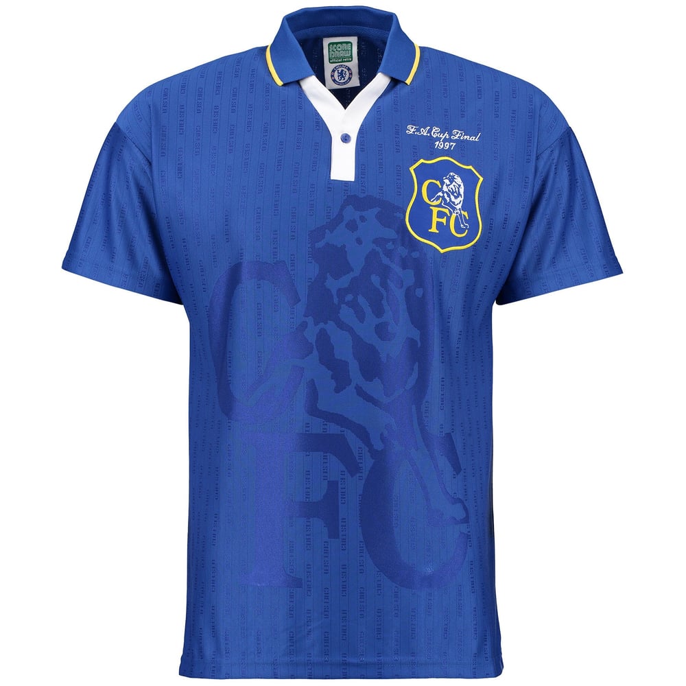 Kinder Chelsea 1997 Retro FA Cup Final Trikot