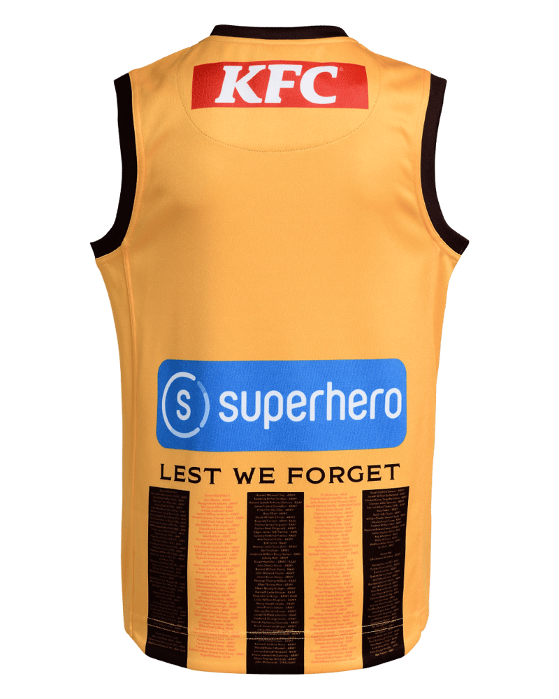 Men's Hawthorn Hawks 2026 ANZAC Guernsey