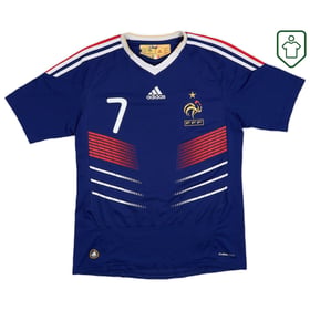 Männer Frankreich 2009/10 Heim Retro Shirt Ribery #7