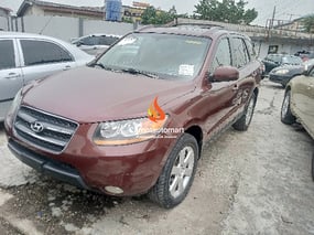 RED HYUNDAI SANTA FE LIMITED 2009