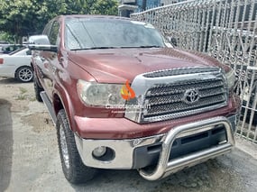 RED TOYOTA TUNDRA STAMPEDE 2008