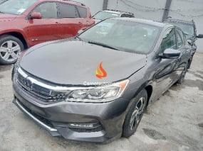 GREY HONDA ACCORD 2016