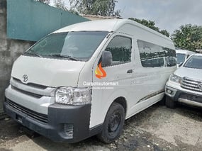 WHITE TOYOTA HIACE BUS HUMMER-3 HIGH ROOF GC 2019