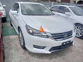 WHITE HONDA ACCORD V6 2013