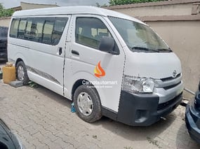 WHITE TOYOTA HIACE BUS 2012