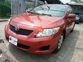 RED TOYOTA COROLLA LE 2008